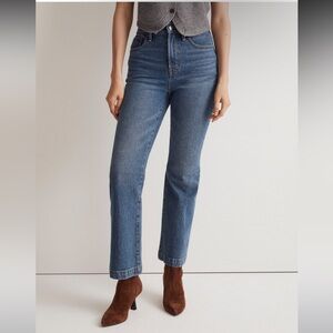 NWT Madewell The Perfect Vintage Flare Crop - 25 Blue